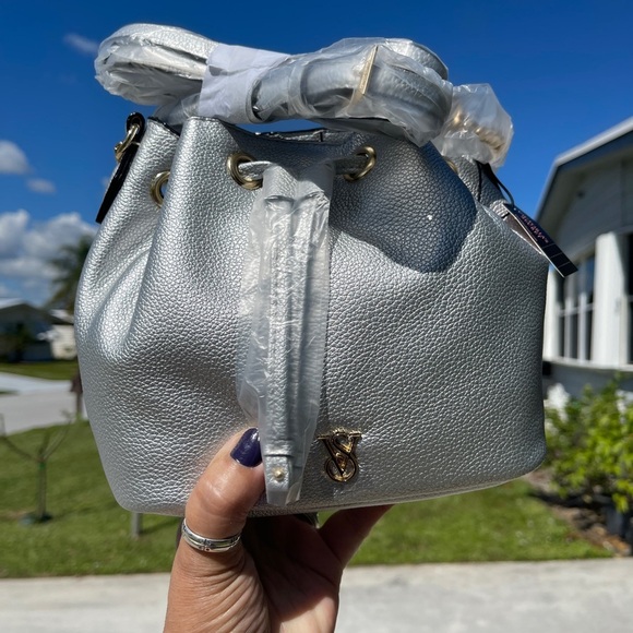 VICTORIA SECRET Mini Bucket Bag In Silver - Picture 6 of 15